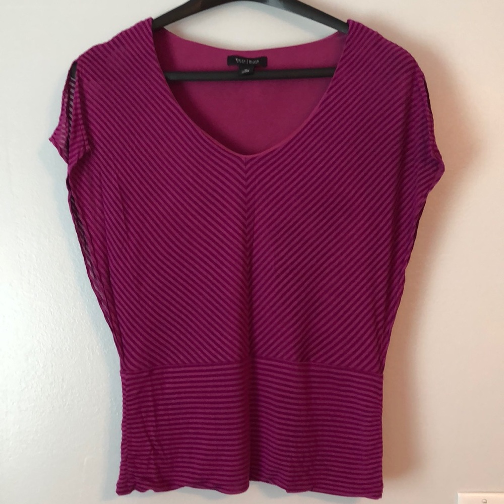 WHBM Ladies Fitted Purple Dress Top